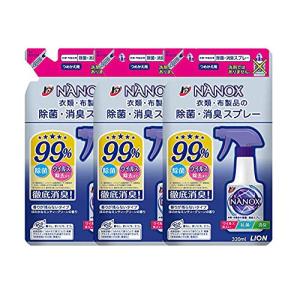 【3個セット】トップ ＮＡＮＯＸ（ナノックス） 除菌・消臭スプレー つめかえ用 320ml