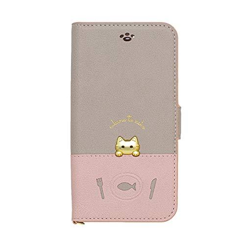 NATURALdesign sakana to neko iPhone8/7/6s/6専用手帳型スマ...