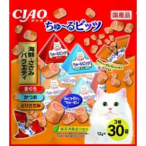 CIAO (チャオ) ちゅ~るビッツ 海鮮・ささみバラエティ 12g×30袋｜sereno2
