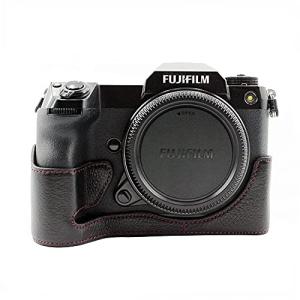 Koowl 対応 Fujifilm Fuji 富士 GFX100S GFX 100 S カメラバッグ カメラケース銀付牛革、Koowl手作りトップクラ｜sereno2