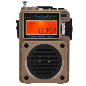 HanRongDa HRD-701 Bluetoothスピーカー BCL ラジオ 小型 MicroSDカード対応 高感度 短波ラジオ MP3 音楽プレ｜sereno2