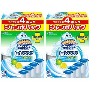【まとめ買い】 スクラビングバブル トイレ洗浄剤 トイレスタンプ 漂白成分プラス ホワイティーシトラスの香