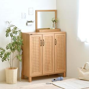 卓上ミラー デスクミラー 単品 鏡 大型 木製...の詳細画像5