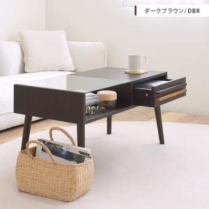 ローテーブル リビングテーブル ガラステーブル テーブル アウトレット 送料無料 ガラス おしゃれ 白 ホワイト 引き出し 一人暮らし センターテーブル オスロ 北欧 Hh8040pg 半完成品