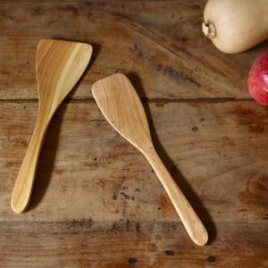 木べら 天然山桜木べら2本set 調理用 日本製 調理器具 料理 小 左利き ターナー