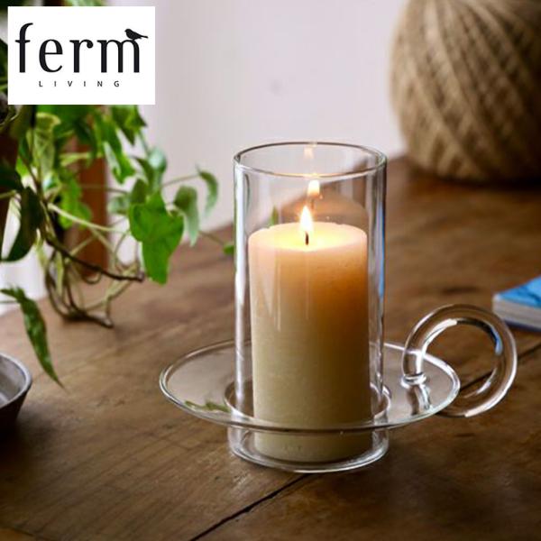 キャンドルホルダー ferm LIVING ガラス 北欧 おしゃれ ランプ シェード キャンドルスタ...