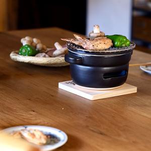七輪 炭火コンロ かもしか道具店 丸 こぶり ...の詳細画像3