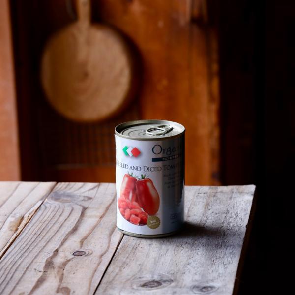 トマト缶 トマト缶詰 創健社 有機 ダイス トマト 缶 400g 有機ホールトマト缶 ホールカット ...
