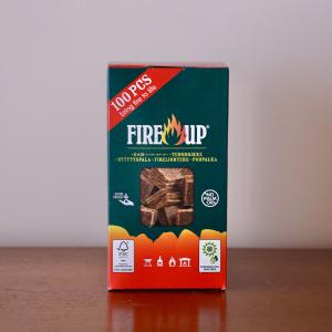 着火剤 FIRE-UPファイヤーアップ100キューブバケット 541142A