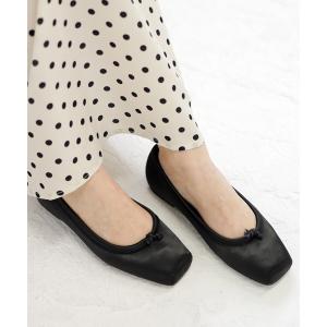 パンプス 痛くない ローヒール  バレエシューズ 黒 歩きやすい