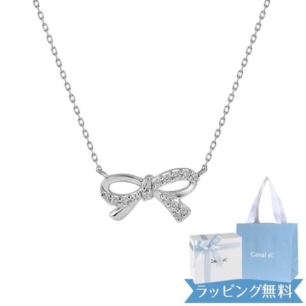 カナル4℃ シルバー ネックレス リボン 152544121001