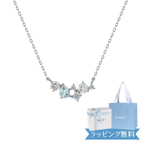カナル4℃ シルバー ネックレス 正規品 canal4℃ 誕生石 ブルートパーズ