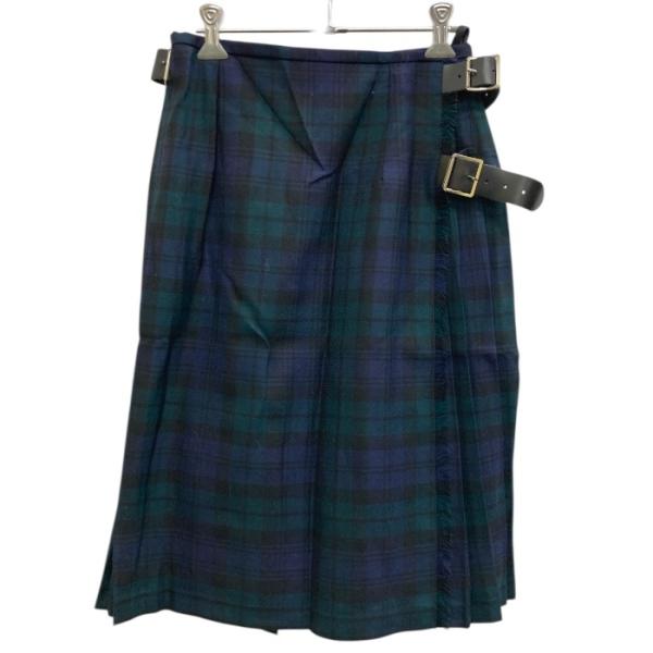 O'neil of Dublin/オニールオブダブリン/ウール/チェック柄スカート/グリーン/サイズ...
