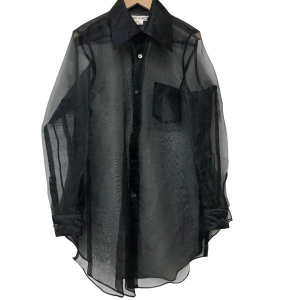 COMME des GARCONS/コムデギャルソン/シアーシャツ/ブラック/サイズS/レディース/...