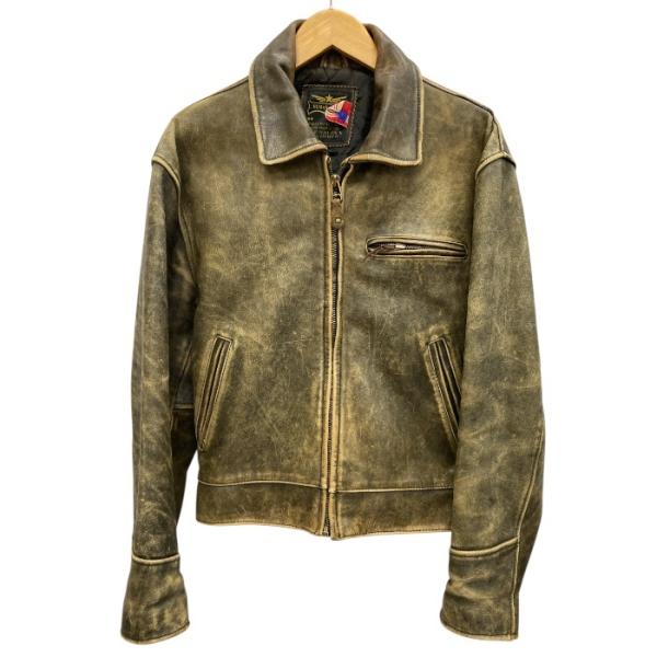 HUMAN BEING ヒューマンビーイング/レザージャケット/革ジャン/BRWブラウン/メンズ/F...