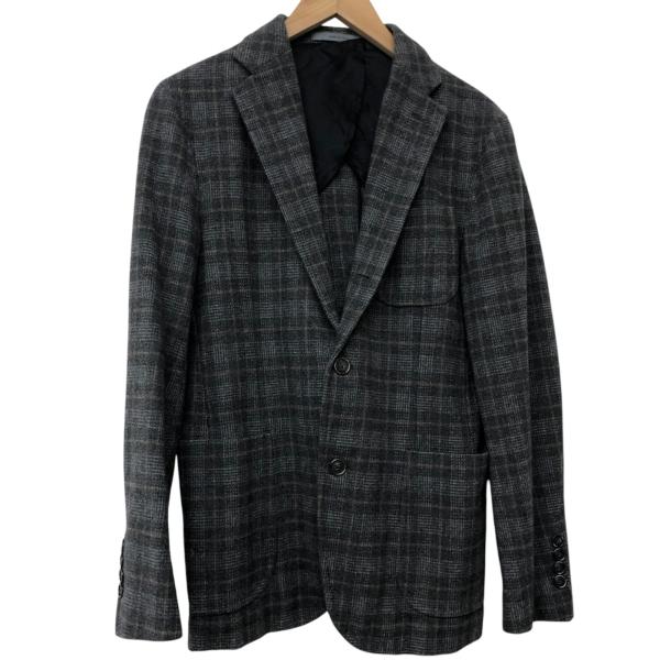 ORIAN/オリアン/ウールチェックジャケット/サイズ48/メンズ/グレー/RS0552