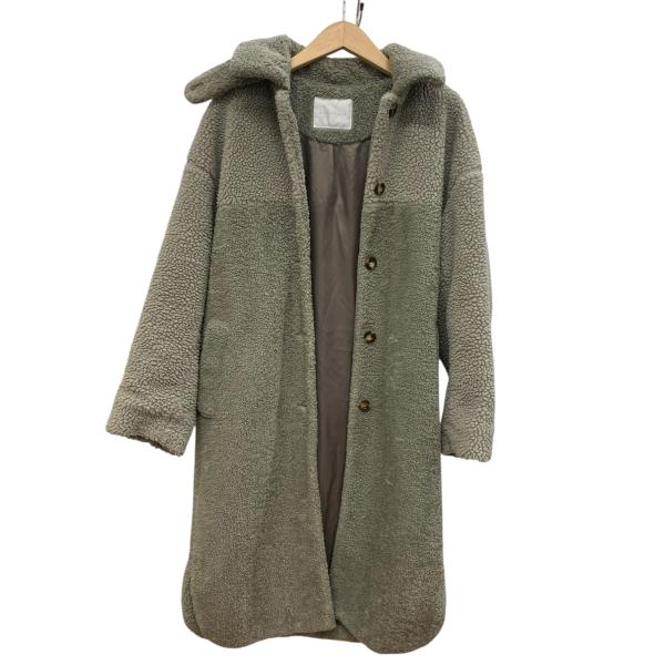 RIVE DROITE/リブドロア/ボアコート/サイズ2/グレー/レディース/FD0041