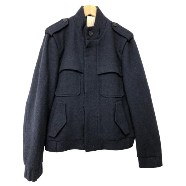 wooyoungmi/ハリスツイード/ブルゾン/サイズ46/ネイビー/メンズ/RS0276