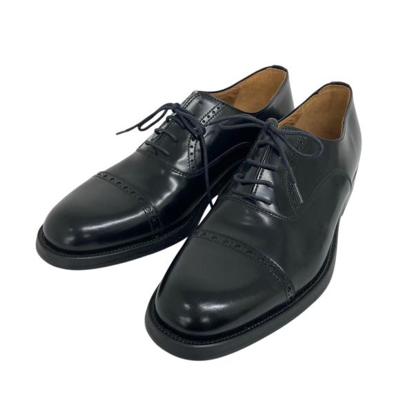 未使用/MARIO BRUNI/マリオ・ブルーニ/パンチドキャップトゥ/サイズ71/2/ブラック/メ...