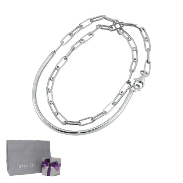 スタージュエリー STAR JEWELRY SV925 ブレスレット HALF BANGLE BRA...