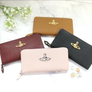 ヴィヴィアンウエストウッド 長財布 レディース かぶせ がま口 牛革