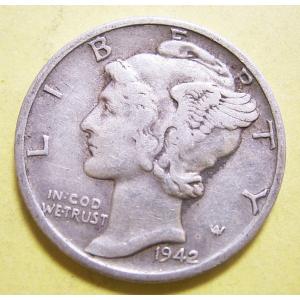 当店グレード：C〜D】 銀貨 ルーズベルトダイム硬貨 1946年から