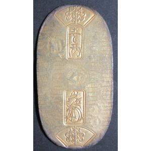 古14）日本 天保小判金（保字小判）背 坂五 鑑定済 日本貨幣商協同組合