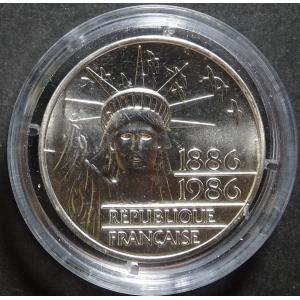 1986年フランス100フラン銀貨、未使用｜setagaya-coin-pro