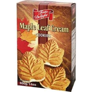 テイストデライト メイプルリーフクリームクッキー 400g