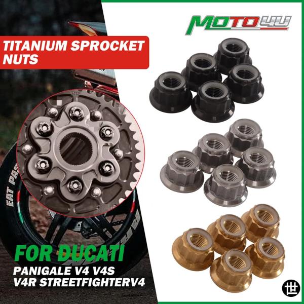 ドゥカティ パニガーレ V4 V4S V4R ストリートファイター V4用 チタン製 バイクアクセサ...
