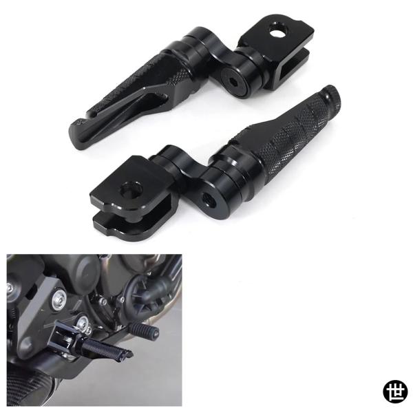 バイク用フットペグペダル フロントフットレスト カワサキ Z800 Z800E Z750R Z100...