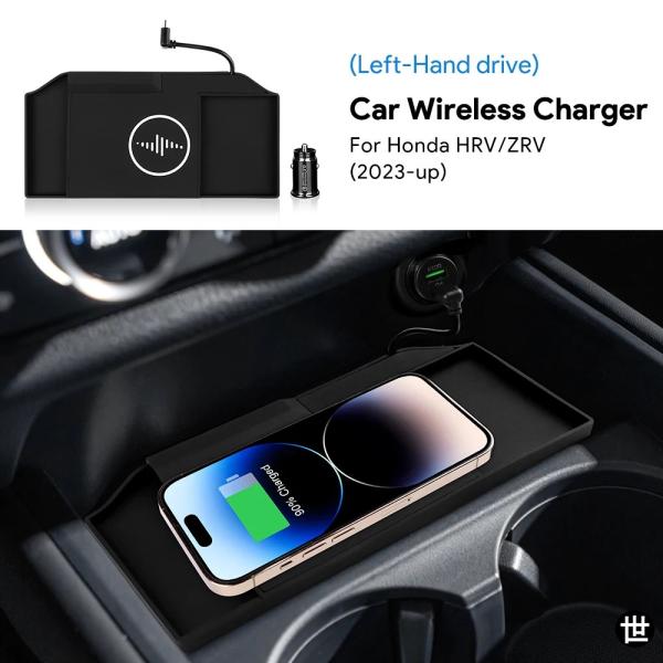 ホンダ HRV HR-V ZRV 2023 2024 用 15W 急速充電対応車載ワイヤレスボード ...