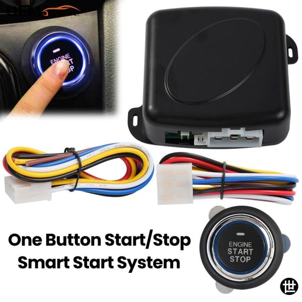 カースマートイグニッションスイッチ オートアラームエンジン スターラインプッシュボタンスタート プッ...