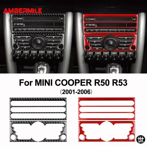 AMBERMILE製 ミニクーパー R50 R53 ハッチバック 36982用 リアルソフトカーボン...