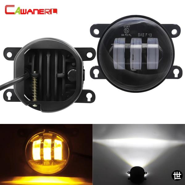 2 X LEDフォグライト 30W 6000LM 車用 DRL フォグランプ プジョー 2008 3...