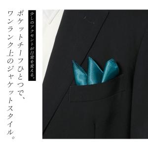 ポケットチーフ 結婚式 ホワイト 無地 ネクタ...の詳細画像2