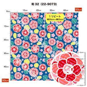 和柄 ニット生地 布 2wayストレッチ UV...の詳細画像2