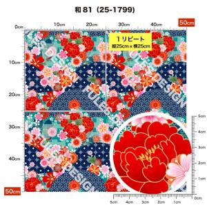 和柄 ニット生地 布 UVカット 2wayスト...の詳細画像1