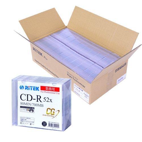 【20個セット】データ用 CD-R 700MB 52倍速　Ritek Professional wi...