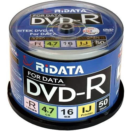 【10個セット】RiDATA Data用DVD-R 700MB／50枚スピンドルケース IJP対応 ...
