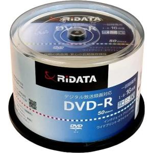 【10個セット】RiDATA Video用DVD-R 120min／50枚スピンドルケース IJP対応 CPRM対応 D-RCP16X.PW50RD D x10個｜setiaworks