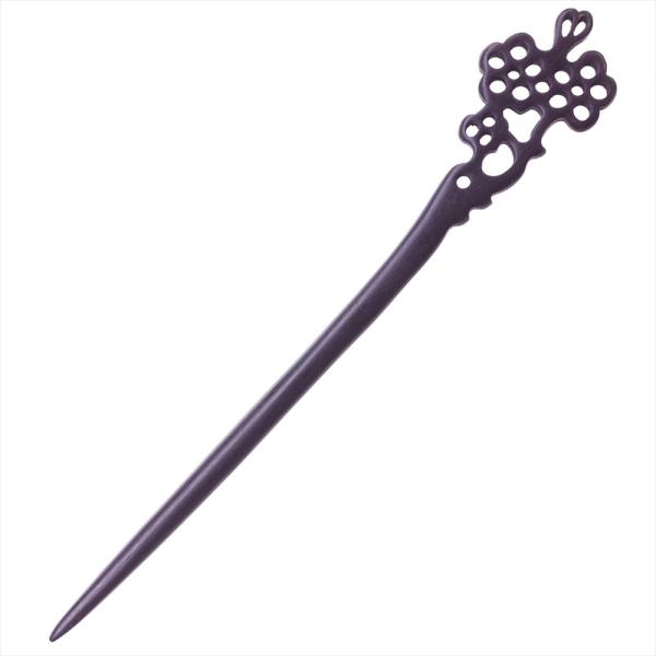 かんざし 木製 簪 天然木 黒檀 09 花蝶