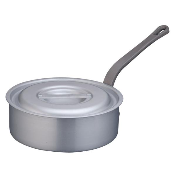 目盛付鍋 料理道具 / TKG アルミニウム片手浅型鍋 目盛付(アルマイト加工) 24cm 寸法: ...