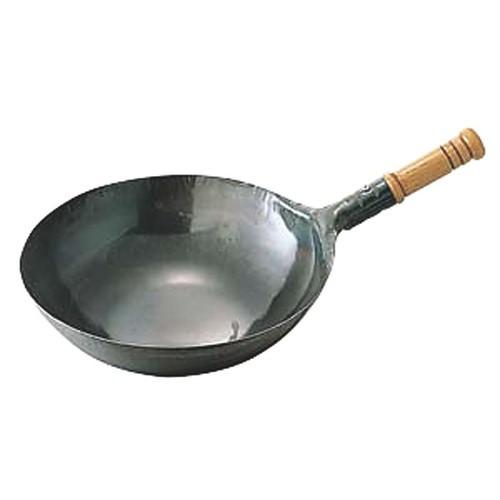 中華鍋 厨房用品 / 山田/鉄打出木柄北京鍋 27cm 寸法: φ270 x 80mm 板厚:1.2...