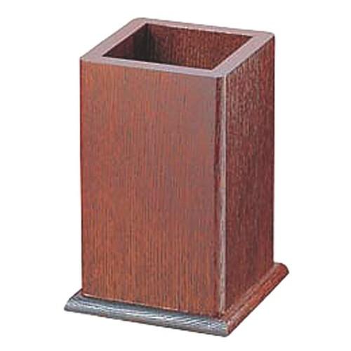 テーブルウェア 厨房用品 / 木製角型箸立 寸法: 80 x 80 x H132mm