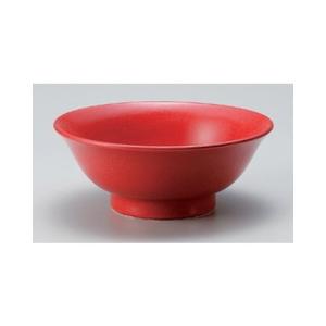 中華食器 / 中華単品 柚子赤反高台６.５丼 寸法:20 x 8.1cm｜setomono-honpo