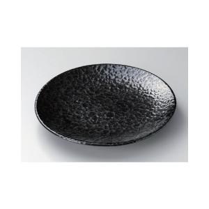 和食器 / 丸大皿 黒銀彩６.０皿 寸法:19 x 2.6cm｜setomono-honpo