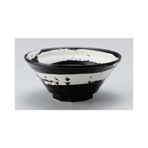 中華食器 / 中華単品 黒海流鳴門７.０反丼 寸法:21.5 x 9.5cm｜setomono-honpo