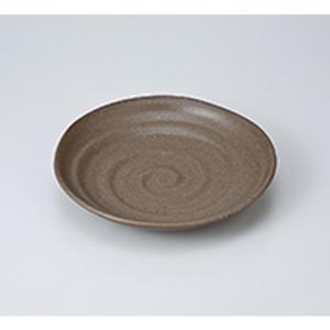 和風パスタ皿 洋食器 / 彩華6.5皿茶 寸法:20.6 x 4.4cm｜setomono-honpo