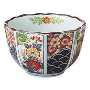 有田焼 李荘窯 平仙茶(9.5cm)赤青めだか【9.5cm 小鉢 小ぶりの茶碗